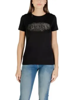 "GUESS Active Damen T-Shirt Schwarz - Herbst/Winter Kollektion"
