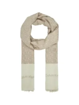 Calvin Klein Damen Halstuch Beige mit Druck - Herbst/Winter