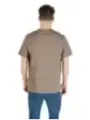 "Calvin Klein Jeans T-Shirts im Sale | Calvin Klein Jeans Herren TShirt Beige Kurzarm Rundhals online kaufen"|Planet-Deluxe