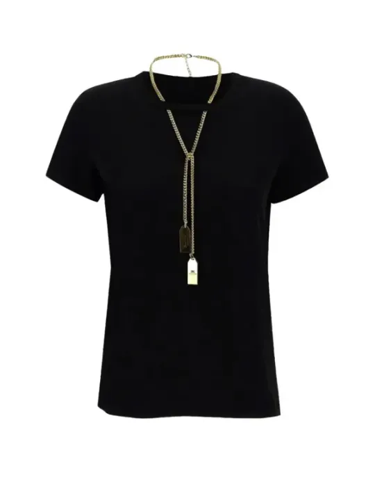 "Elisabetta Franchi T-Shirt im Sale | Elisabetta Franchi - Elisabetta Franchi T-Shirt Donna online kaufen"|Planet-Deluxe