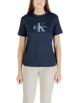 Calvin Klein Jeans Damen T-Shirt Blau – Herbst/Winter