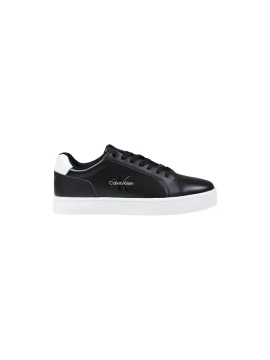 "Calvin Klein Jeans Sneakers im Sale | Calvin Klein Jeans Herren Herbst-Winter Ledersneaker Schwarz online kaufen"|Planet-Deluxe