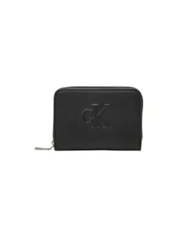 Calvin Klein Damen Portemonnaie HW Edition, Schwarz, Kunstleder