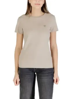 Guess Active Damen T-Shirt Beige – Herbst/Winter Kollektion
