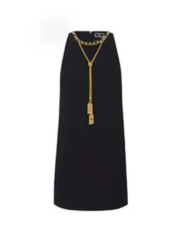 Elisabetta Franchi Damenbluse Schwarz HW 23/24