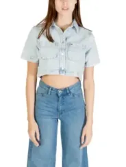 "Tommy Hilfiger Jeans Top im Sale | Tommy Hilfiger Jeans - Tommy Hilfiger Jeans Top Donna online kaufen"|Planet-Deluxe