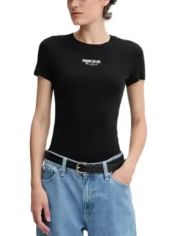 "Tommy Hilfiger Damen T-Shirt Schwarz Herbstkollektion"