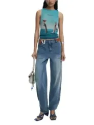 "Desigual Tank-Tops im Sale | Desigual - Desigual Canotta Donna online kaufen"|Planet-Deluxe