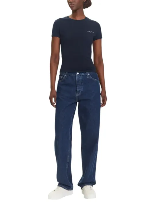 "Tommy Hilfiger Jeans T-Shirt im Sale | Tommy Hilfiger Jeans - Tommy Hilfiger Jeans T-Shirt Donna online kaufen"|Planet-Deluxe