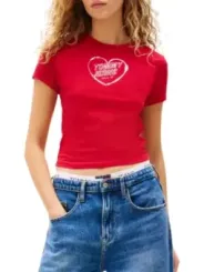 "Tommy Hilfiger Jeans T-Shirt im Sale | Tommy Hilfiger Jeans - Tommy Hilfiger Jeans T-Shirt Donna online kaufen"|Planet-Deluxe