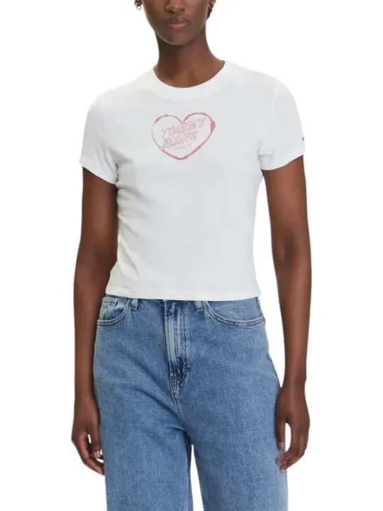"Tommy Hilfiger Jeans T-Shirt im Sale | Tommy Hilfiger Jeans - Tommy Hilfiger Jeans T-Shirt Donna online kaufen"|Planet-Deluxe