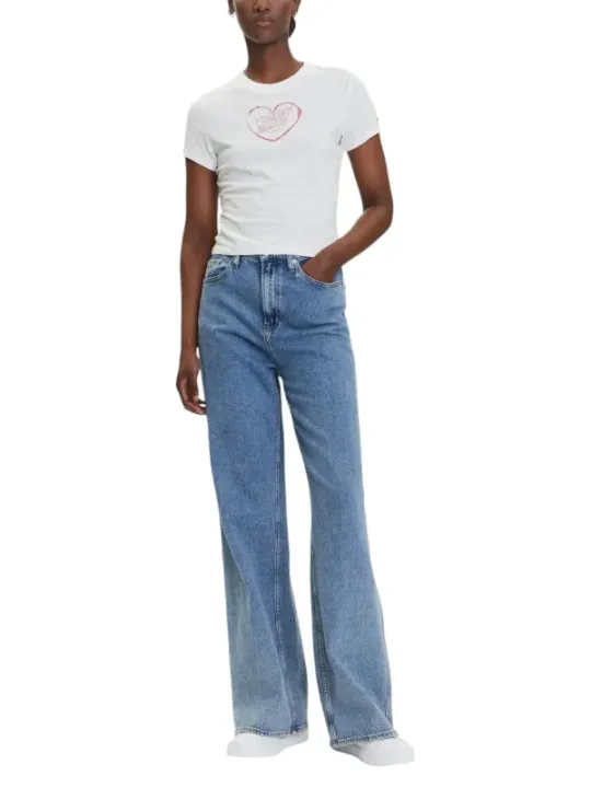 "Tommy Hilfiger Jeans T-Shirt im Sale | Tommy Hilfiger Jeans - Tommy Hilfiger Jeans T-Shirt Donna online kaufen"|Planet-Deluxe