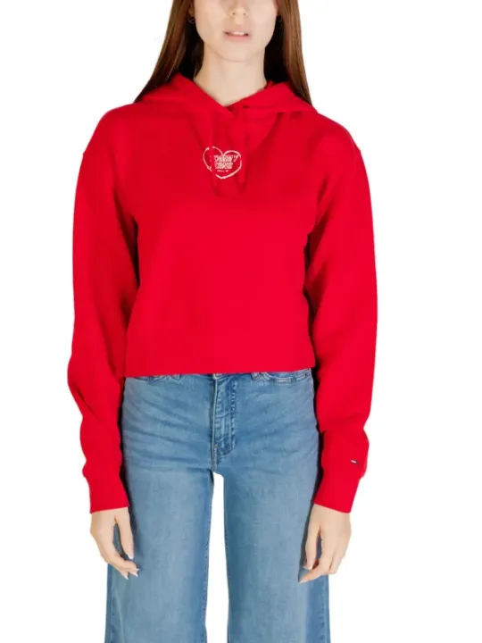 "Tommy Hilfiger Jeans Fleece im Sale | Tommy Hilfiger Jeans - Tommy Hilfiger Jeans Felpa Donna online kaufen"|Planet-Deluxe