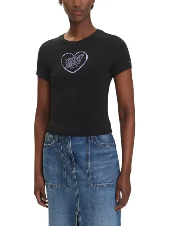 "Tommy Hilfiger Jeans T-Shirt im Sale | Tommy Hilfiger Jeans - Tommy Hilfiger Jeans T-Shirt Donna online kaufen"|Planet-Deluxe