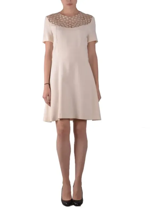 "Pinko Kleider im Sale | Pinko Damenkleid Weiß Kurzarm  online kaufen"|Planet-Deluxe