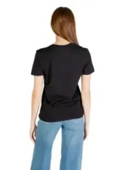 "Calvin Klein Jeans T-Shirts im Sale | Calvin Klein Damen Herbst TShirt Schwarz Kurzarm online kaufen"|Planet-Deluxe