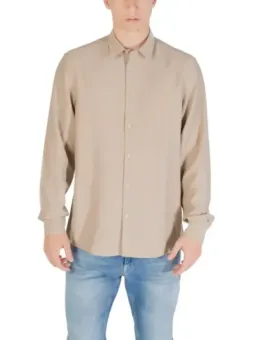 "Antony Morato Beige Herrenhemd für Frühling/Sommer"