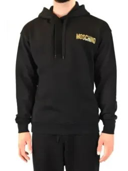 Moschino Herren Fleece Hoodie Schwarz - Herbst/Winter
