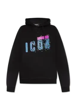 "Dsquared Herren Kapuzenfleece Blau - Stylisches Sweatshirt"