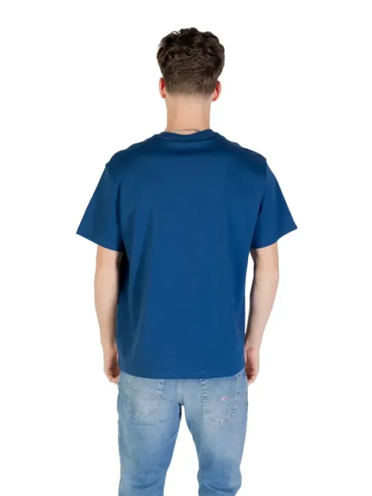 "Calvin Klein Jeans T-Shirts im Sale | Calvin Klein Jeans Herren T-Shirt Blau Druck Kurzarm online kaufen"|Planet-Deluxe