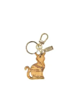 Alviero Martini Damen Schlüsseletui Beige aus Leder