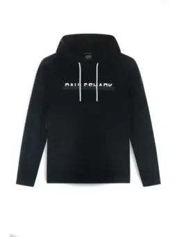 PaulShark Herren Fleece Hoodie Schwarz – Frühling/Sommer