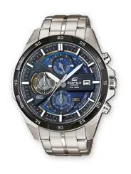 Graue Casio Edifice Herrenuhr aus Stahl