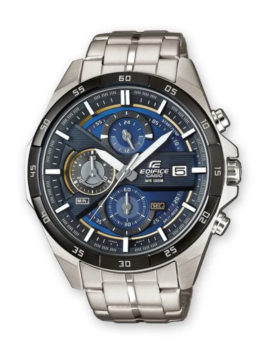 Graue Casio Edifice Herrenuhr aus Stahl