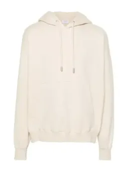 Offwhite Herren Fleece Hoodie - Frühlingsbeige Sweatshirt