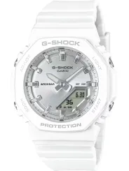 Weißes Casio Digitaluhr mit Octagongehäuse