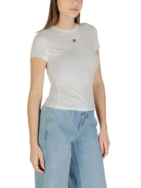 "Tommy Hilfiger Jeans T-Shirt im Sale | Tommy Hilfiger Jeans - Tommy Hilfiger Jeans T-Shirt Donna online kaufen"|Planet-Deluxe
