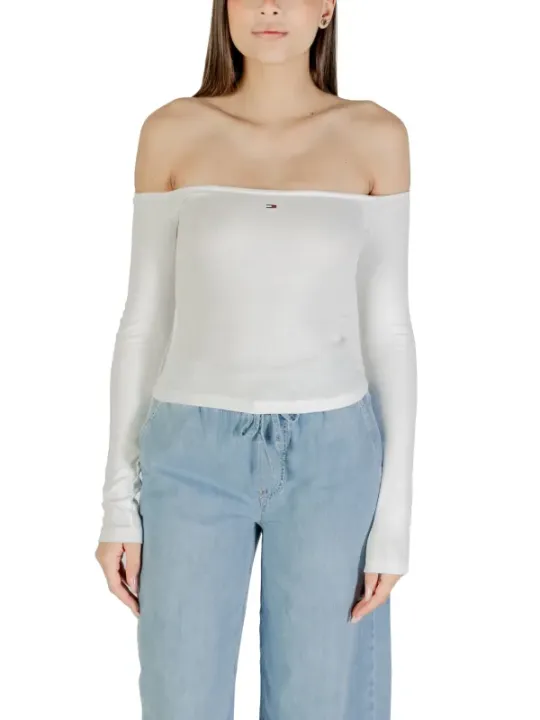 "Tommy Hilfiger Jeans Pullover im Sale | Tommy Hilfiger Jeans - Tommy Hilfiger Jeans Maglia Donna online kaufen"|Planet-Deluxe