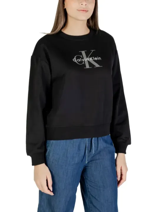 "Calvin Klein Jeans Fleece im Sale | Calvin Klein Jeans - Calvin Klein Jeans Felpa Donna online kaufen"|Planet-Deluxe