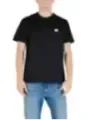 "Calvin Klein Jeans T-Shirts im Sale | Calvin Klein Herren T-Shirt Schwarz Herbst-Winter 100% Baumwolle online kaufen"|Planet-Deluxe
