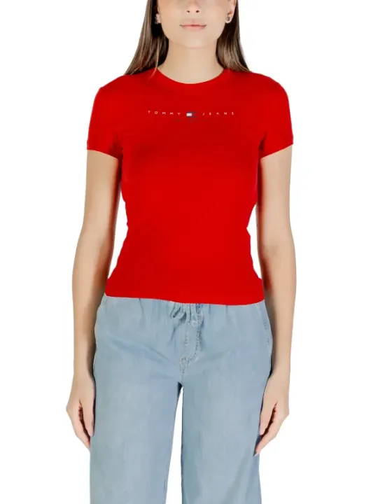 "Tommy Hilfiger Jeans T-Shirt im Sale | Tommy Hilfiger Jeans - Tommy Hilfiger Jeans T-Shirt Donna online kaufen"|Planet-Deluxe