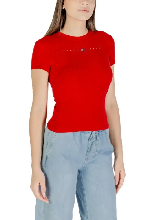 "Tommy Hilfiger Jeans T-Shirt im Sale | Tommy Hilfiger Jeans - Tommy Hilfiger Jeans T-Shirt Donna online kaufen"|Planet-Deluxe