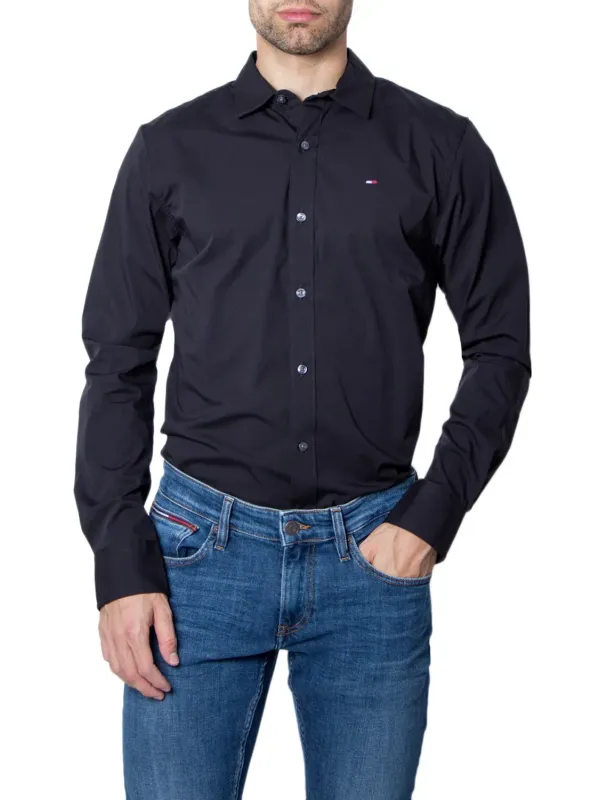 Tommy Hilfiger schwarzes Hemd Jeans Tommy Hilfiger schwarzes Hemd Jeans