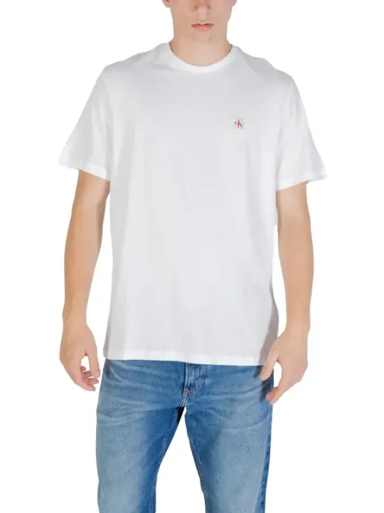 "Calvin Klein Jeans T-Shirts im Sale | Calvin Klein Herren TShirt Weiß Herbst Winter online kaufen"|Planet-Deluxe
