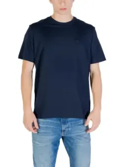 "Calvin Klein Herren T-Shirt Blau Kurzarm Herbst/Winter"