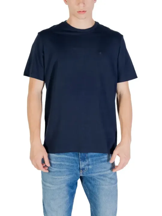 "Calvin Klein Jeans T-Shirts im Sale | Calvin Klein Herren TShirt Blau Kurzarm Herbst Winter online kaufen"|Planet-Deluxe