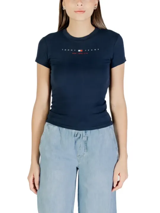 "Tommy Hilfiger Jeans T-Shirt im Sale | Tommy Hilfiger Jeans - Tommy Hilfiger Jeans T-Shirt Donna online kaufen"|Planet-Deluxe