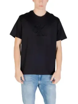 "Calvin Klein Herbst T-Shirt Schwarz Kurzarm mit Druck"