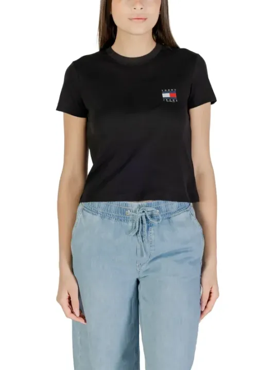 "Tommy Hilfiger Jeans T-Shirt im Sale | Tommy Hilfiger Jeans - Tommy Hilfiger Jeans T-Shirt Donna online kaufen"|Planet-Deluxe