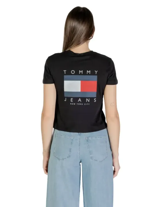 "Tommy Hilfiger Jeans T-Shirt im Sale | Tommy Hilfiger Jeans - Tommy Hilfiger Jeans T-Shirt Donna online kaufen"|Planet-Deluxe