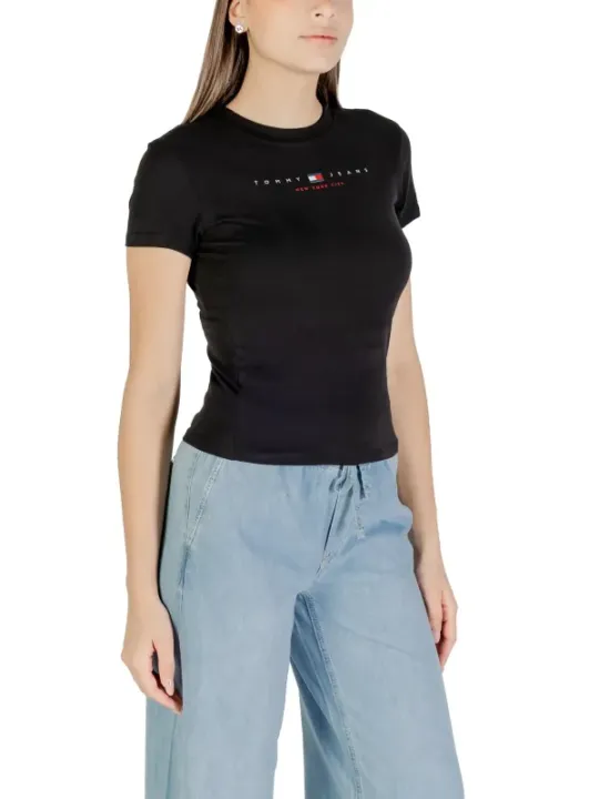 "Tommy Hilfiger Jeans T-Shirt im Sale | Tommy Hilfiger Jeans - Tommy Hilfiger Jeans T-Shirt Donna online kaufen"|Planet-Deluxe