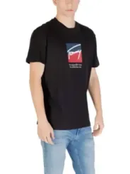 "Tommy Hilfiger Jeans T-Shirts im Sale | Tommy Hilfiger Herren Bio-Baumwoll T-Shirt Schwarz online kaufen"|Planet-Deluxe