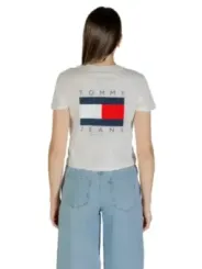 "Tommy Hilfiger Jeans T-Shirt im Sale | Tommy Hilfiger Jeans - Tommy Hilfiger Jeans T-Shirt Donna online kaufen"|Planet-Deluxe