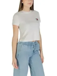 "Tommy Hilfiger Jeans T-Shirt im Sale | Tommy Hilfiger Jeans - Tommy Hilfiger Jeans T-Shirt Donna online kaufen"|Planet-Deluxe