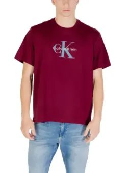 "Calvin Klein Herren T-Shirt Bordeaux - Herbst/Winter"