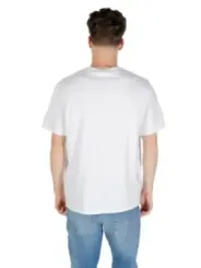 "Calvin Klein Jeans T-Shirts im Sale | Calvin Klein Herbst TShirt Herren Weiß Druck Kurzarm online kaufen"|Planet-Deluxe